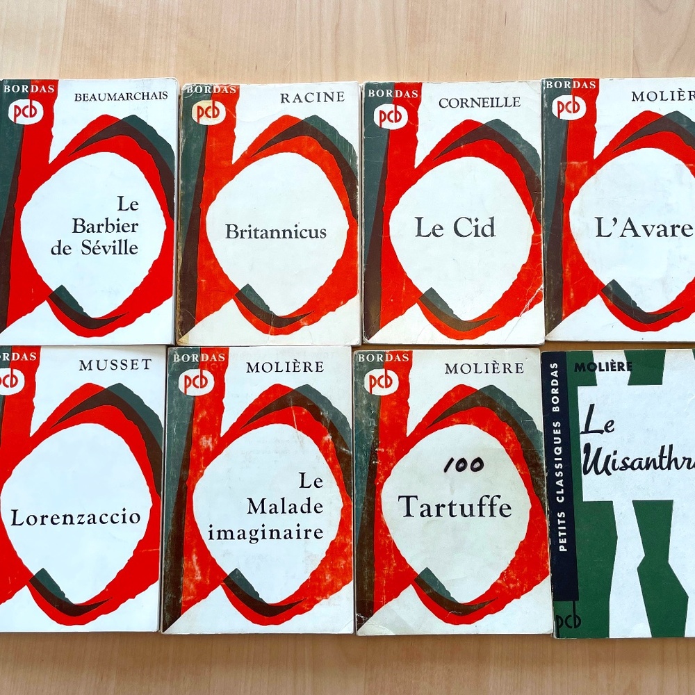 Huit classiques Bordas - Molière, Corneille, Racine, Musset, Beaumarchais